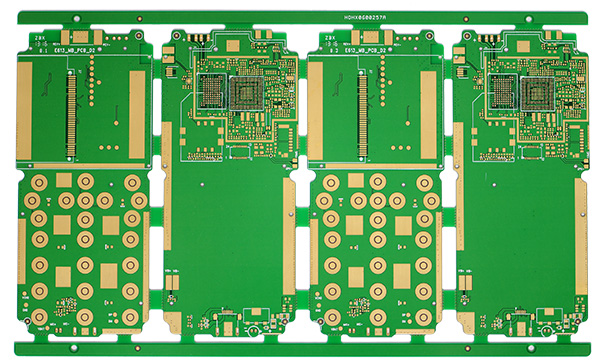 Single side board with complex routing